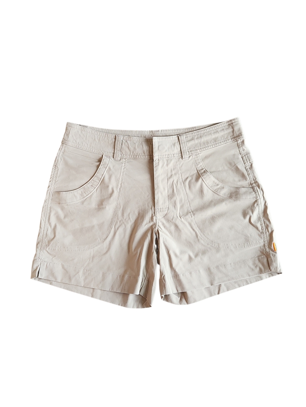 Lucy Womens SP Nylon Stretch Outdoor Chino Midrise Quikdry Back Zip Pocket Short